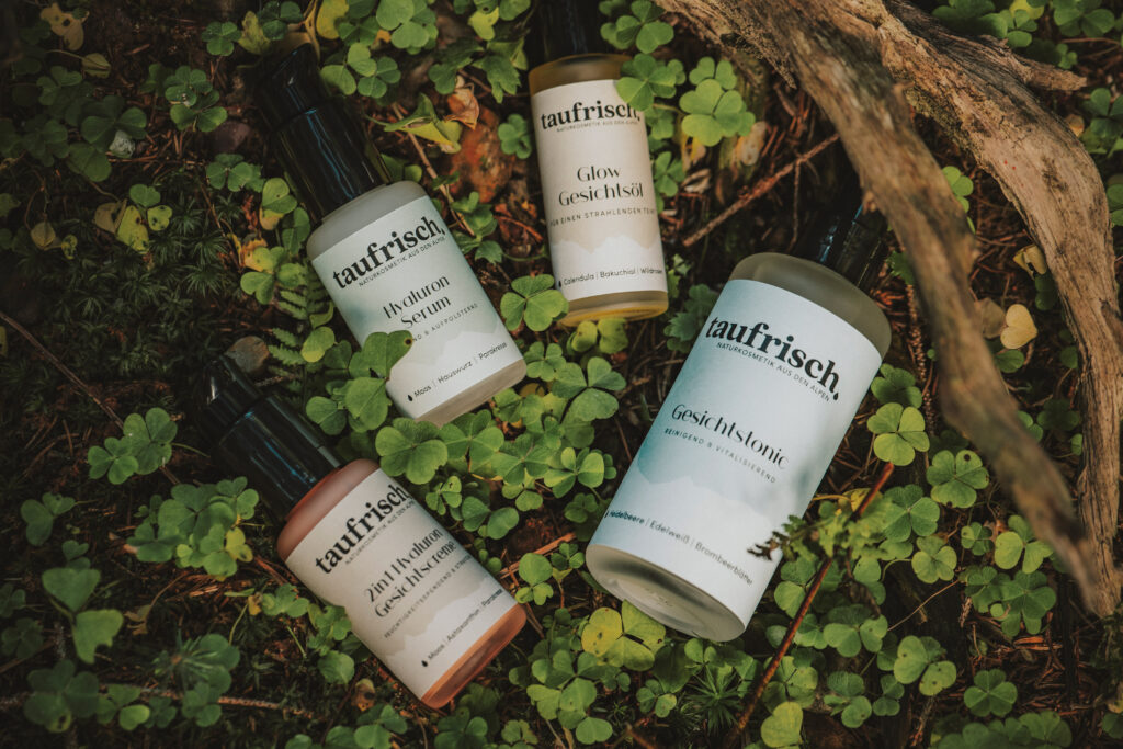 4 taufrisch Produkte in der Natur